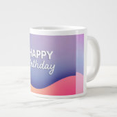 誕生日お祝いデザイン ジャンボコーヒーマグカップ (正面右)