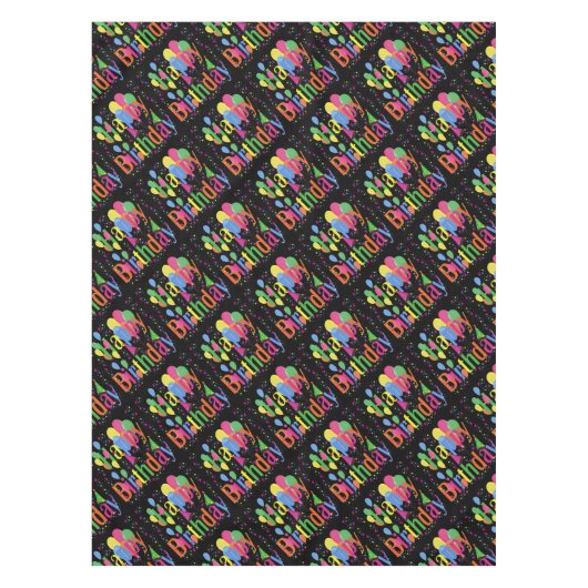 誕生日お祝い テーブルクロス (正面)