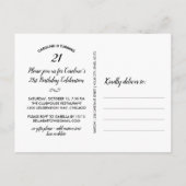 誕生日お祝い 毎年 現代の写真コラージュ ポストカード (裏面)