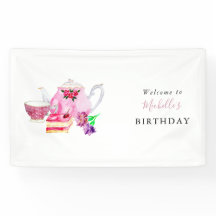 誕生日お茶パーティー歓迎ウォーターカラー花