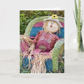 誕生日かかし椅子 カード (正面)