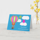 誕生日から娘へのグリーティングカード カード (黄色い花)