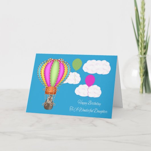 誕生日から娘へのグリーティングカード カード (正面)