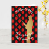 誕生日から次の365魚釣り日 カード (黄色い花)