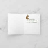 誕生日かわいいバニーラビット最高のゴッドマザーエバー カード (内部)