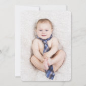 誕生日かわいいモダンパンダ 招待状 (裏面)