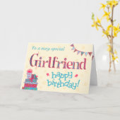 誕生日かわいらしのカード、贈り物の束 カード (黄色い花)