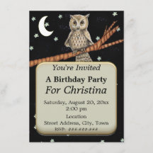 誕生日かわいらしアウルブルーネックレススターズムーン