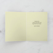 誕生日かわいらしカード(オプションの名前をカスタムする) カード (内部)