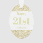 誕生日かわいらしギフトオーナメント21 オーナメント (正面)