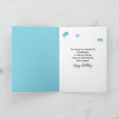 誕生日かわいらしシニアレディーコーヒー カード (内部)