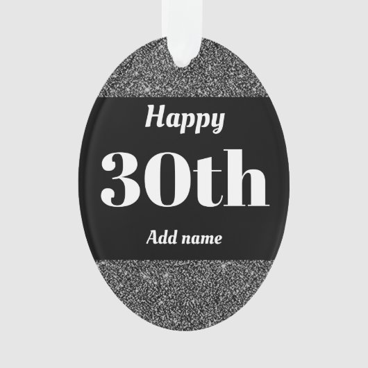 誕生日かわいらしパーソナライズされたプレゼントオーナメント30日 オーナメント (正面)