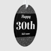 誕生日かわいらしパーソナライズされたプレゼントオーナメント30日 オーナメント (正面)