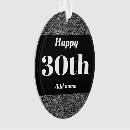 誕生日かわいらしパーソナライズされたプレゼントオーナメント30日 オーナメント (正面)