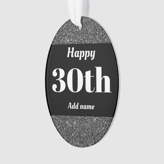 誕生日かわいらしパーソナライズされたプレゼントオーナメント30日 オーナメント (正面)