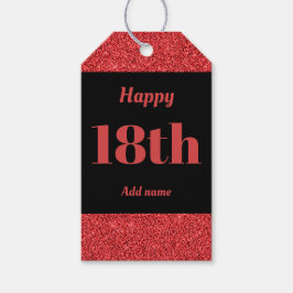 誕生日かわいらしパーソナライズされたプレゼントラベル18日 ギフトタグ