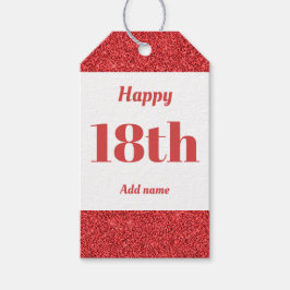 誕生日かわいらしパーソナライズされたプレゼントラベル18日 ギフトタグ