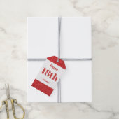 誕生日かわいらしパーソナライズされたプレゼントラベル18日 ギフトタグ (より糸付き)