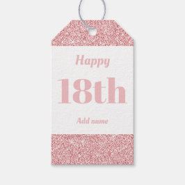 誕生日かわいらしパーソナライズされたプレゼントラベル18日 ギフトタグ