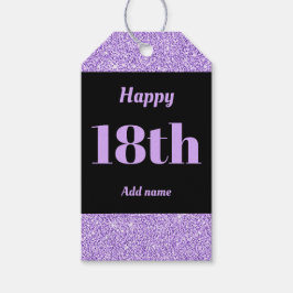 誕生日かわいらしパーソナライズされたプレゼントラベル18日 ギフトタグ