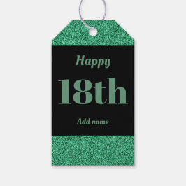誕生日かわいらしパーソナライズされたプレゼントラベル18日 ギフトタグ