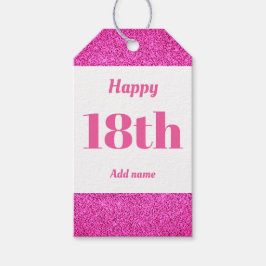 誕生日かわいらしパーソナライズされたプレゼントラベル18日 ギフトタグ