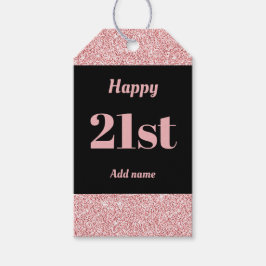 誕生日かわいらしパーソナライズされたプレゼントラベル21日 ギフトタグ