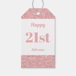 誕生日かわいらしパーソナライズされたプレゼントラベル21日 ギフトタグ