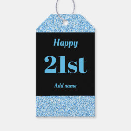 誕生日かわいらしパーソナライズされたプレゼントラベル21日 ギフトタグ