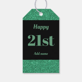 誕生日かわいらしパーソナライズされたプレゼントラベル21日 ギフトタグ