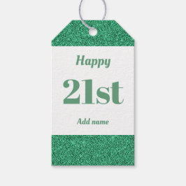 誕生日かわいらしパーソナライズされたプレゼントラベル21日 ギフトタグ