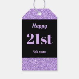 誕生日かわいらしパーソナライズされたプレゼントラベル21日 ギフトタグ