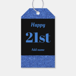 誕生日かわいらしパーソナライズされたプレゼントラベル21日 ギフトタグ