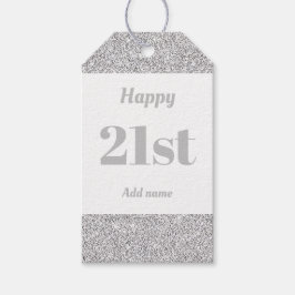 誕生日かわいらしパーソナライズされたプレゼントラベル21日 ギフトタグ