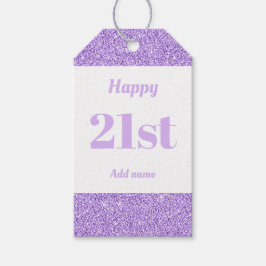 誕生日かわいらしパーソナライズされたプレゼントラベル21日 ギフトタグ