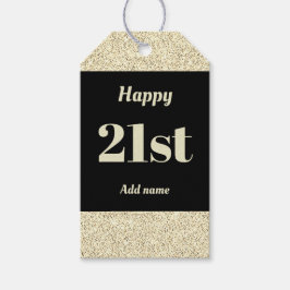 誕生日かわいらしパーソナライズされたプレゼントラベル21日 ギフトタグ