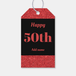 誕生日かわいらしパーソナライズされたプレゼントラベル50日 ギフトタグ