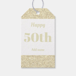 誕生日かわいらしパーソナライズされたプレゼントラベル50日 ギフトタグ