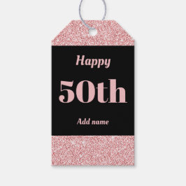 誕生日かわいらしパーソナライズされたプレゼントラベル50日 ギフトタグ