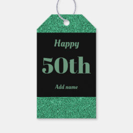 誕生日かわいらしパーソナライズされたプレゼントラベル50日 ギフトタグ