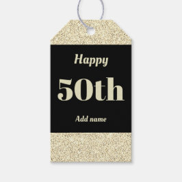 誕生日かわいらしパーソナライズされたプレゼントラベル50日 ギフトタグ