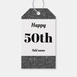 誕生日かわいらしパーソナライズされたプレゼントラベル50日 ギフトタグ
