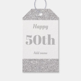 誕生日かわいらしパーソナライズされたプレゼントラベル50日 ギフトタグ