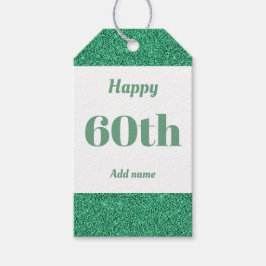 誕生日かわいらしパーソナライズされたプレゼントラベル60日 ギフトタグ