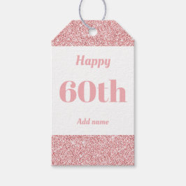 誕生日かわいらしパーソナライズされたプレゼントラベル60日 ギフトタグ