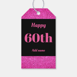 誕生日かわいらしパーソナライズされたプレゼントラベル60日 ギフトタグ