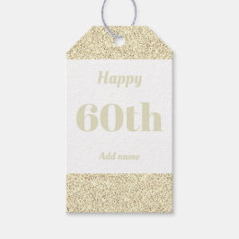誕生日かわいらしパーソナライズされたプレゼントラベル60日 ギフトタグ