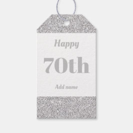 誕生日かわいらしパーソナライズされたプレゼントラベル70日 ギフトタグ