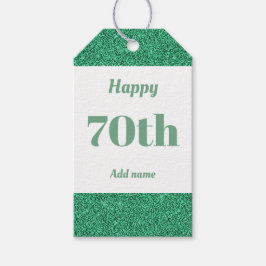 誕生日かわいらしパーソナライズされたプレゼントラベル70日 ギフトタグ