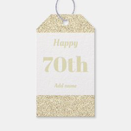 誕生日かわいらしパーソナライズされたプレゼントラベル70日 ギフトタグ
